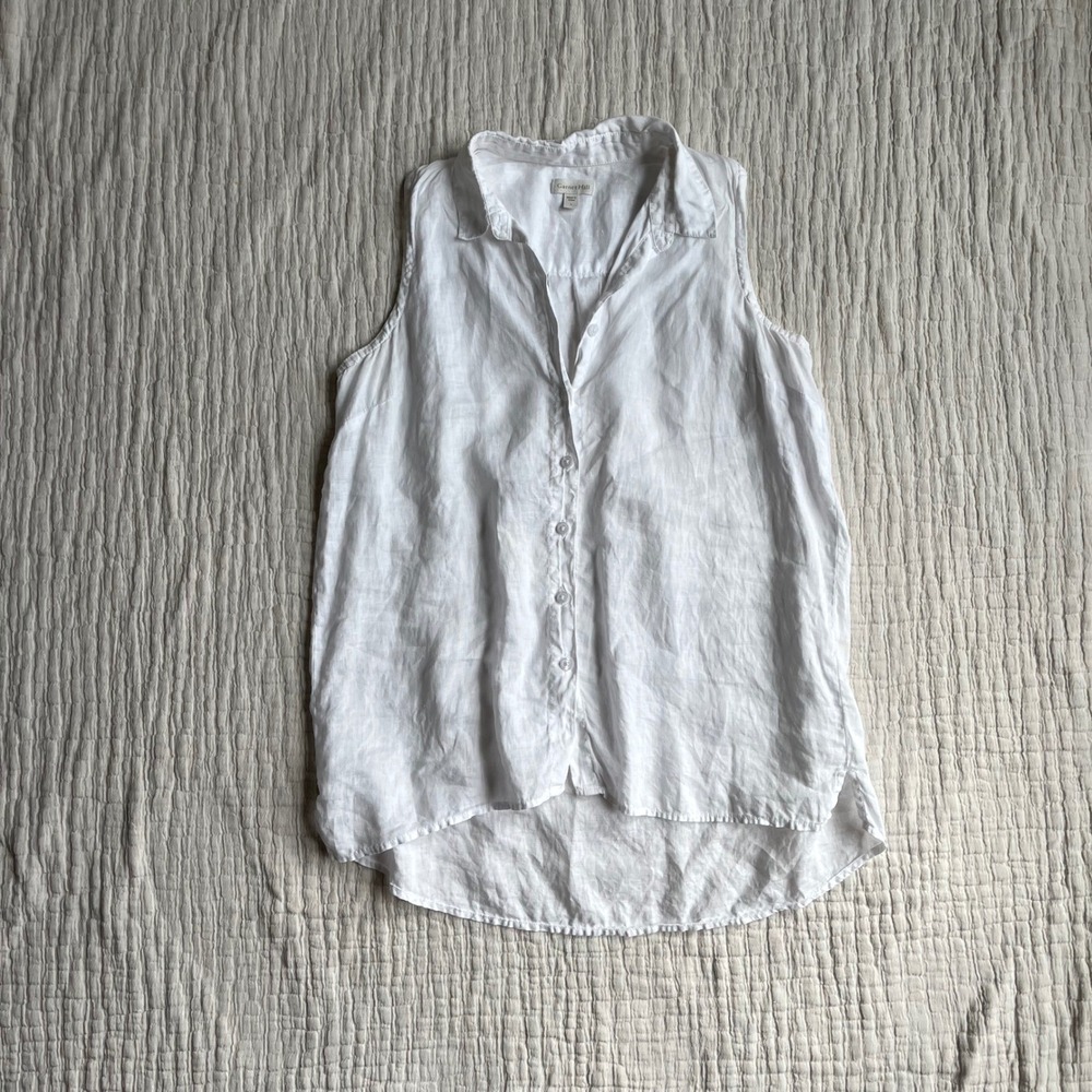Garnet Hill Linen Top Small White